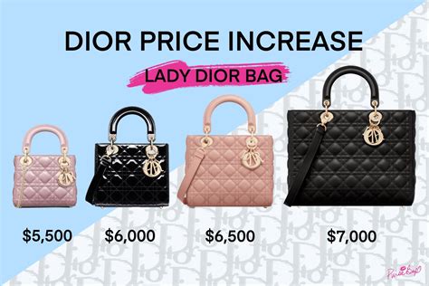 dior price list|christian dior lady price.